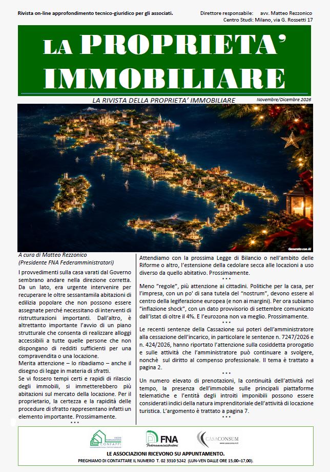 LA PROPRIETA' IMMOBILIARE novembre dicembre 2026