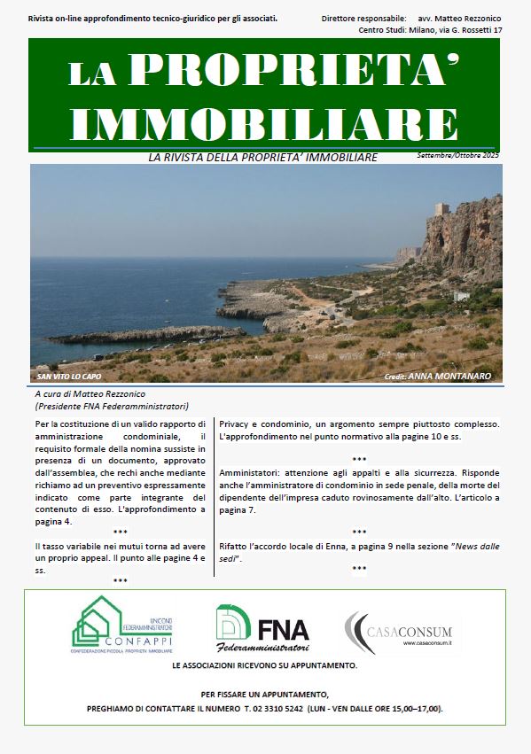 LA PROPRIETA' IMMOBILIARE - settembre - ottobre 2025